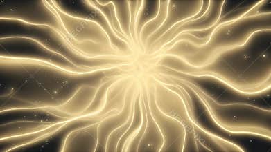 bright golden burst with fluid glow edges