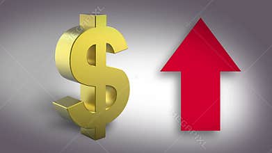 Dollar up signs