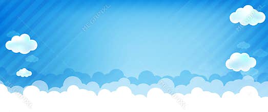 Cloud and blue background 004