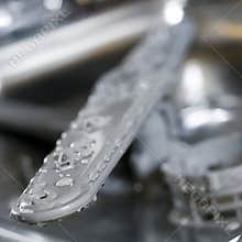 Wet dishwater rotor arm