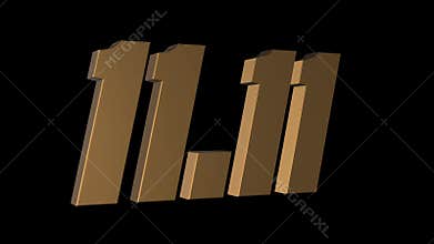 11.11 Mega Sale 3d animation — Flash Discount Animation