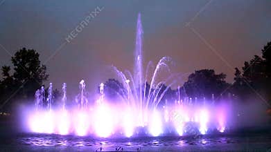 The illuminated fountain