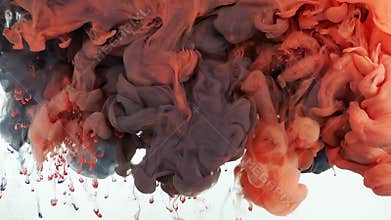 Underwater Colorful Ink Spread