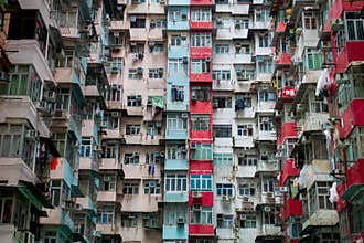Dense Residential Buildings in Quarry Bay, Hong Kong