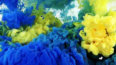 Underwater Colorful Ink Spread