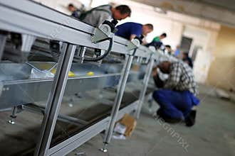 Assembly of production line