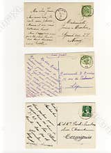 Early 900 written postcards