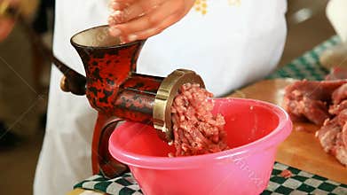 Meat grinding
