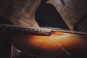 Old European jazz guitar design