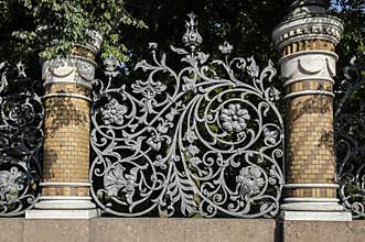 Wrought Iron Fence Detail