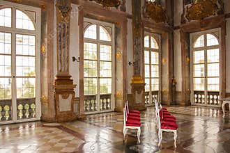 Interior. Marmorsaal. Mirabell palace. Salzburg. Austria
