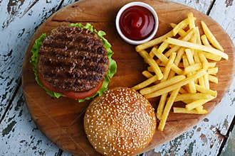 Hamburger grill