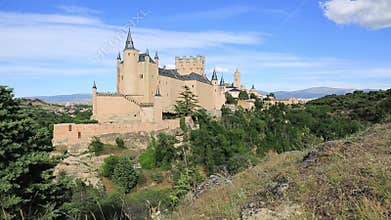 Alcazar Castle in Segovia, Spain