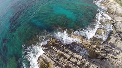 Flying over Cala RajadaÂ´s Cliffs - Aerial Flight, Mallorca