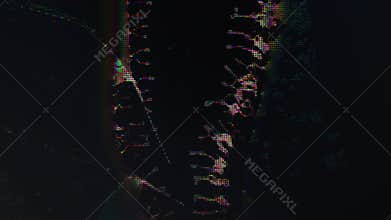 Fluid drip distorted texture damage pixel digital