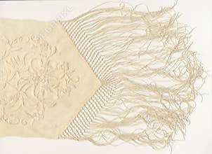 1800's silk scarf