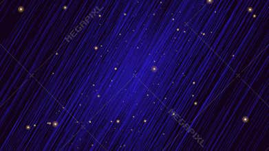 Starry night sky illuminated with shining stars