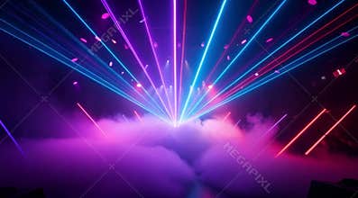 Explosive concert animation with synced lasers and crowd energy.