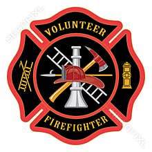 Volunteer Firefighter Maltese Cross