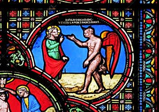 Jesus tempted by the devil