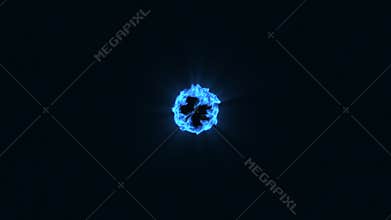 10 blue particles shockwaves overlay element vol.2