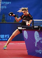 SZOCS Bernadette on serve