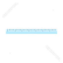 Ruler icon. Measurement scale tool. School illustration