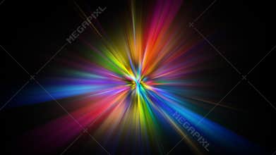 Colorful abstract Star burst light explosion background