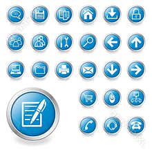 A set of web icons