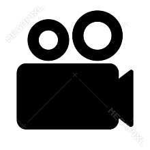 Video camera icon vector illustrat.