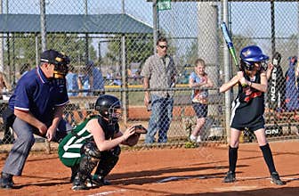 Girl's Softball / At Bat