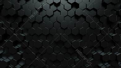 Dark hexagons background