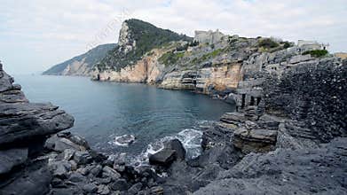 Rocky Sea Shore in the Porto Venere