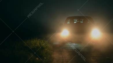Driving Car in Heavy Fog