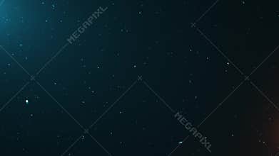 Animated dust smoke chalk particle background over a dark background with cool lens flare.