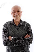 Elderly asian man