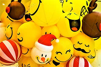 Smile yellow balloon