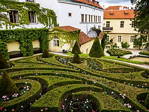 The Vrtba Garden in Prague is one of several fine High Baroque gardens in the Czech capital.