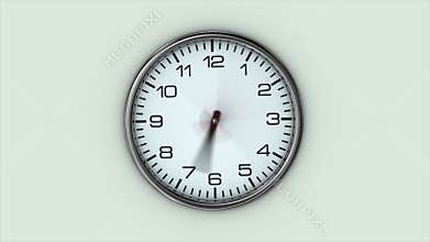 The big clock rotates quickly