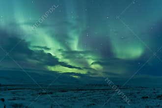 Northern lights after a storm