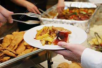 Catering food