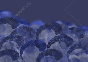 Swirling sea storm