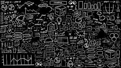 White hand drawn infographic pack