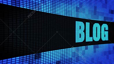 Blog Side Text Scrolling LED Wall Pannel Display Sign Board