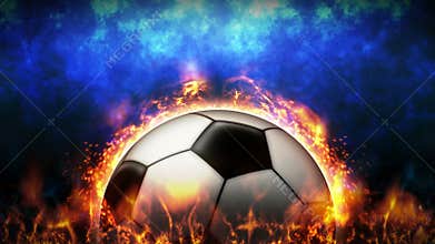 Versus fight background. Vs battle fight. Soccer ball. Sport battle concept loop animation.