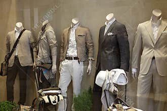 Fashion store window display