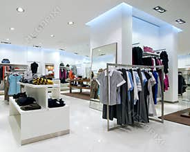 Interior of shopping mall