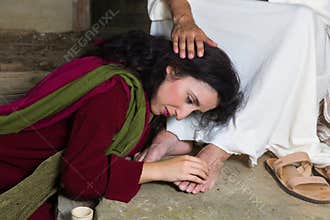 Tears of shame of Mary Magdalene