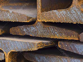 I-beams at a warehouse