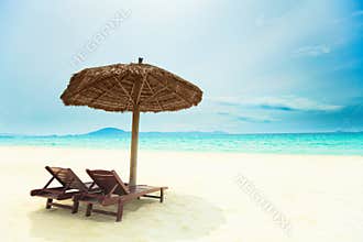 Sandy tropical beach